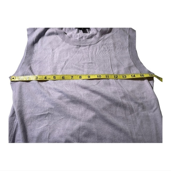 J. Crew Lavender Sleeveless Scoop Rib Neck Cotton Top S - Picture 6 of 8
